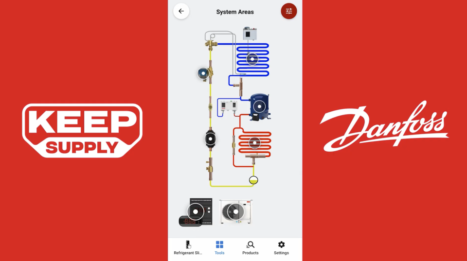 Danfoss Ref Tools: The Free App Every Refrigeration Tech Needs — and Why Keep Supply is Built Right In