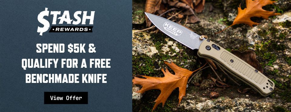 December STASH Rewards: Free Custom Keep Supply Benchmade Knife