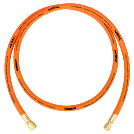 NAVAC NHR38AB Big Boy Recovery Hose, Orange, 6', 3/8" Diameter, 1/4" to 3/8" Fitting