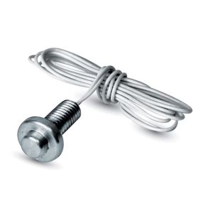 A/1.8K-SBS Automation Components Inc (ACI) 1,800 Ohm Thermistor, Flush Mount Button, Stainless Steel 124140