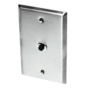 A/1.8K-SP-OR Automation Components Inc (ACI) 1,800 Ohm Thermistor, Wall Plate, Stainless Steel, w/ Override 132380