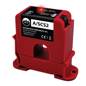 A/SCS2 Automation Components Inc (ACI) Fixed Current Switch, DIN Rail, Split Core, NO, <1.5A Trip Point, 0 to 200A Range 142358