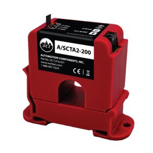 A/SCTA2-200 Automation Components Inc (ACI) Analog Current Sensor, 4-20mA, DIN Rail, Split Core, 0-100, 0-150, 0-200 Amp (Default) 142374