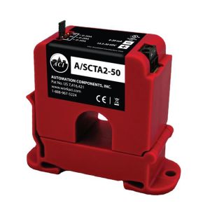 A/SCTA2-50 Automation Components Inc (ACI) Analog Current Sensor, 4-20mA, DIN Rail, Split Core, 0-10, 0-20, 0-50 Amp (Default) 142375