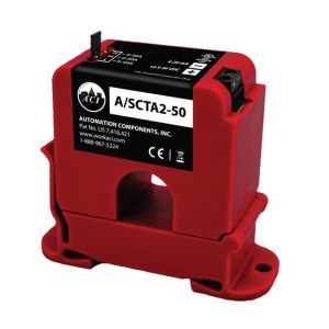 A/SCTA2-5 Automation Components Inc (ACI) Analog Current Sensor, 4-20mA, DIN Rail, Split Core, 0-5 Amp 142376