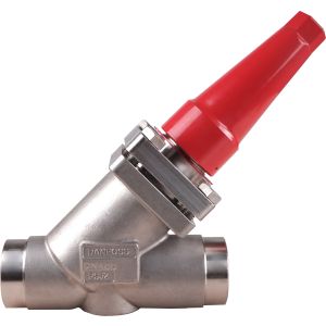 148B5756 Danfoss Shut-Off Valve (stainless steel), SVA-S SS 50, Globe 2 ANSI Sch 10 butt-weld w/ seal cap