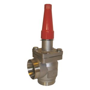 148B6035 Danfoss Shut-off valve (stainless steel), SVA-S SS 100, Angle 4 ANSI Sch 10 butt-weld w/ seal cap