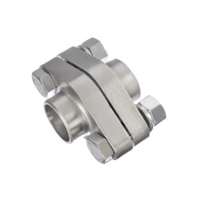 O2SW-1F Henry Flange Union, Socket Weld - Oval 2 Bolt Flanges, 1" Socket Weld Female Flange