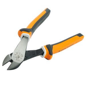 200048EINS Klein Tools Diagonal Cutting Pliers, Insulated, Angled Head, 8-Inch