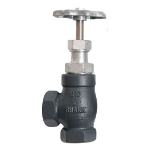 Cyrus Shank 210-CS Angle Shut-Off Valve - Carbon Steel Stem, 1