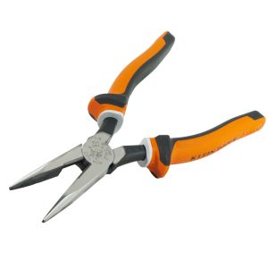 2038EINS Klein Tools Long Nose Side Cutter Pliers, 8-In Slim Insulated