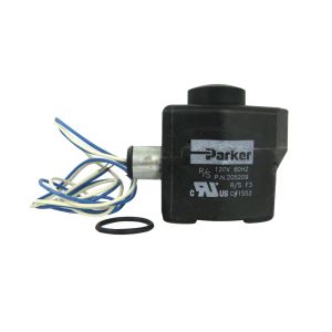 205209 Parker - Refrigerating Specialties encapsulated solenoid valve coil and attached knob.