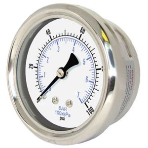 212D-254A PIC Gauges Pressure Gauge, 2-1/2