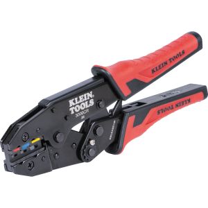 3007CR Klein Tools Ratcheting Heat Shrink Terminal Crimper, 10 to 22 AWG Wire