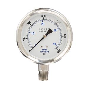 301DFW-254U PIC Gauges Pressure Gauge, 2-1/2