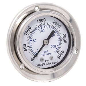 304DFW-254H PIC Gauges Pressure Gauge, 2-1/2