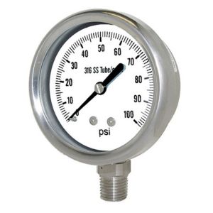 311D-254G PIC Gauges Pressure Gauge, 2-1/2