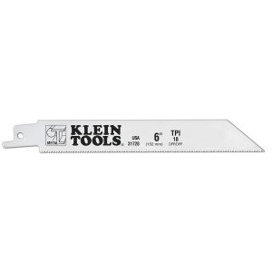31728 Klein Tools Reciprocating Saw Blades, 18 TPI, 6-Inch, 5-Pack