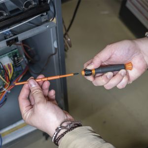 32581INS Klein Tools 2-in-1 Insulated Electronics Screwdriver, Phillips, Slotted Bits