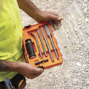32755SD Klein Tools SDS Chisel Bit Set with Handle 6-Piece