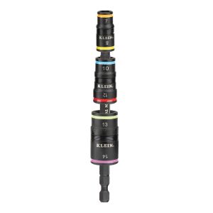 32933M Klein Tools 6-in-1 Impact Rated Flip Socket Set, Metric