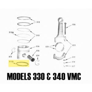 Vilter 33662D, Ring 340 Piston Oil Saw Tooth