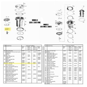 Vilter 33690A, Seat 340 Valve Discharge Inner