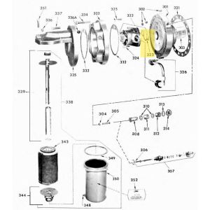 GASKET 320 PUMP OIL MOUNTING