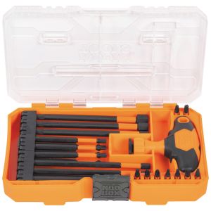 33804 Klein Tools ProFlex Impact-Rated Interchangeable Ratcheting T-Handle Set, 23-Piece