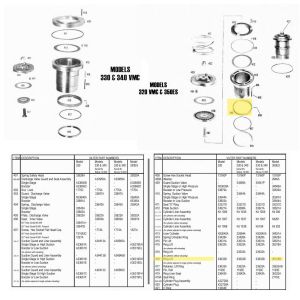 Vilter 35318B, Ring 350ES Lift 1/8 Holes Cap Red