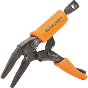 38610 Klein Tools Long Nose Locking Pliers, 4-Inch