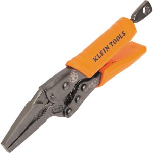 38611 Klein Tools Long Nose Locking Pliers, 6-Inch