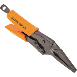 38612 Klein Tools Long Nose Locking Pliers, 9-Inch