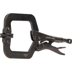 38621 Klein Tools C-Clamp Locking Pliers With Swivel Jaws, 9-Inch