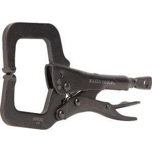 38630 Klein Tools C-Clamp Locking Pliers With Standard Jaws, 6-Inch