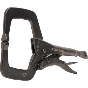38632 Klein Tools C-Clamp Locking Pliers With Standard Jaws, 11-Inch