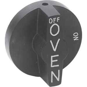40-372 Robertshaw DIAL BLACK OFF ON OVEN COMMERCIAL KNOB FOR TOP BURNER VALVE W/SET SCREW