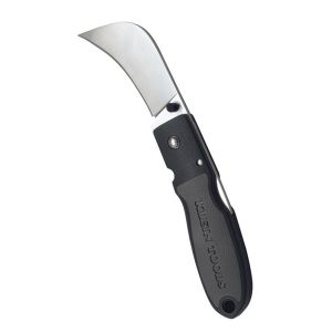 44005 Klein Tools Lockback Knife, 2-5/8-Inch Hawkbill Blade, Black Handle