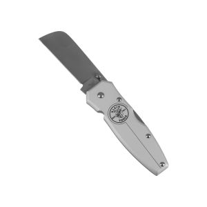 44007 Klein Tools Lightweight Lockback Knife 2-1/2-Inch Coping Blade, Silver Handle