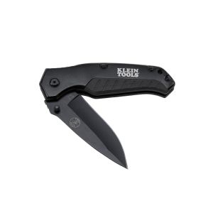 44220 Klein Tools Pocket Knife, Black, Drop Point Blade