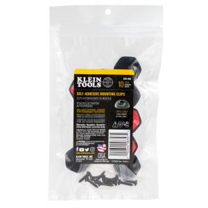 450-400 Klein Tools Self-Adhesive Cable Mounting Clips, 1 Slot (10-Pack)