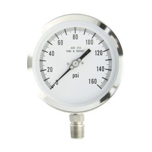 4501-SC-2LF PIC Pressure Gauge, 4-1/2"  Dial 0-160 PSIG Stainless Steel