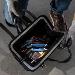 510212BLK Klein Tools Tool Bag, Black Canvas, 12-Inch