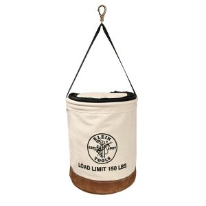 5104CLR17 Klein Tools Canvas Bucket with Closing Top, 17-Inch