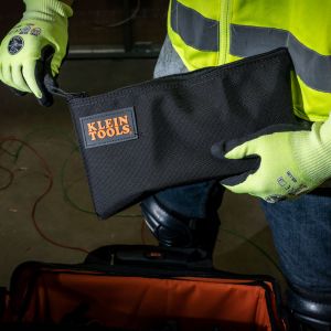 5139B Klein Tools Zipper Bag, Cordura Nylon Tool Pouch, 12-1/2-Inch