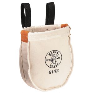 5142 Klein Tools Tool Bag, Canvas Utility Bag, Loop Connection, 9 x 8 x 10-Inch