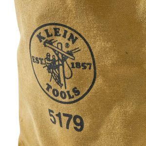 5179 Klein Tools Tool Pouch, Water-Repellent Bag with Belt Loops, 7.5 x 7 x 3.5-Inch