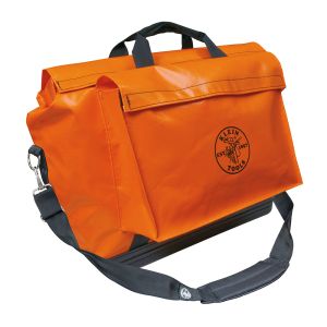 5181ORA Klein Tools Tool Bag, Vinyl Equipment Bag, Orange, Large