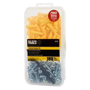 53729 Klein Tools Conical Anchor Kit, 100 Anchors