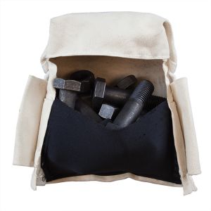 5416TBR Klein Tools Tool Pouch, Bolt Retention Pouch, Canvas, Tunnel Connect, 5x10x9-Inch